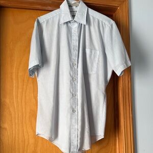 Sears Light Blue Casual Button Down Shirt